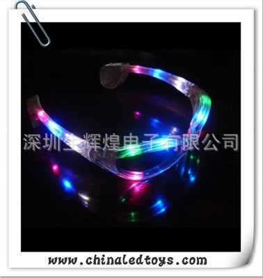 工厂价格 多种模式发光眼镜 10/12灯任您挑选